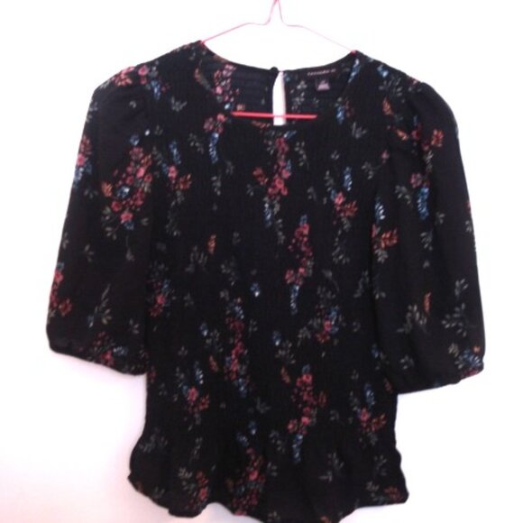 Tamara H Floral Printed Women's Blouse with Short Sleeves - Picture 1 of 1